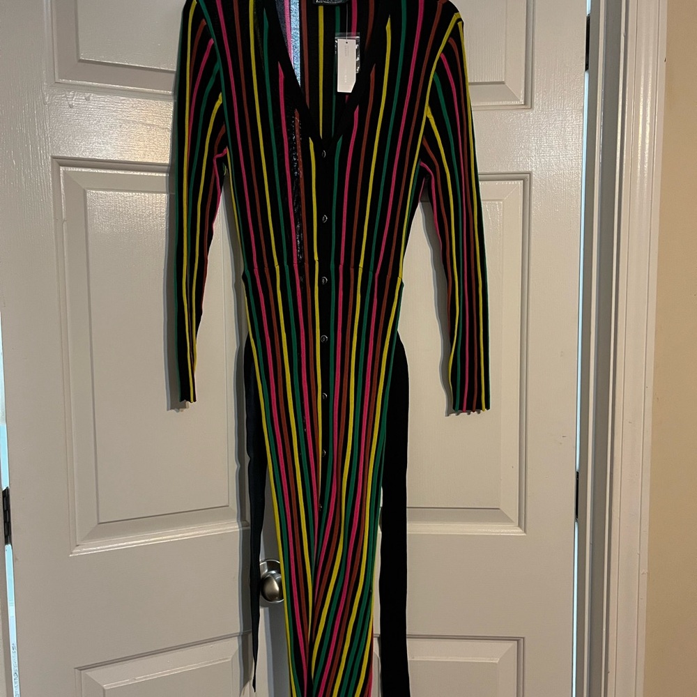Multicolor Striped Women's Dress